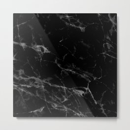 Black Marble Metal Print | Digital, Texture, Blackmarble, Hipster, Trendy, Stone, Black and White, Nature, Black And White, Pattern 