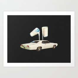 White Car Art Print
