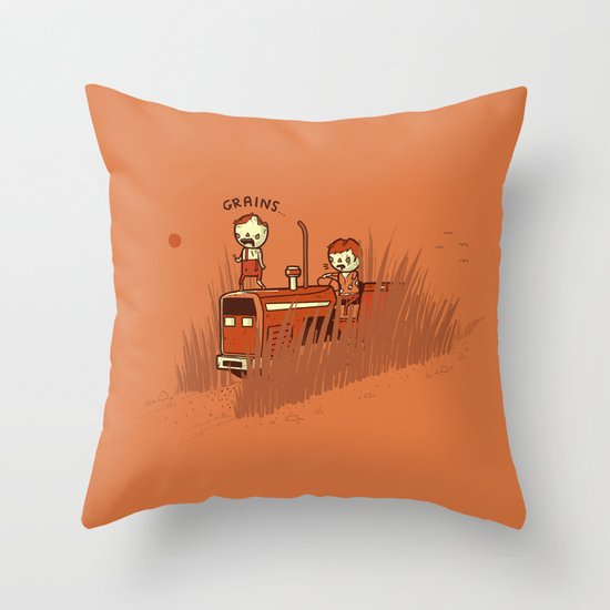 Grains Throw Pillow