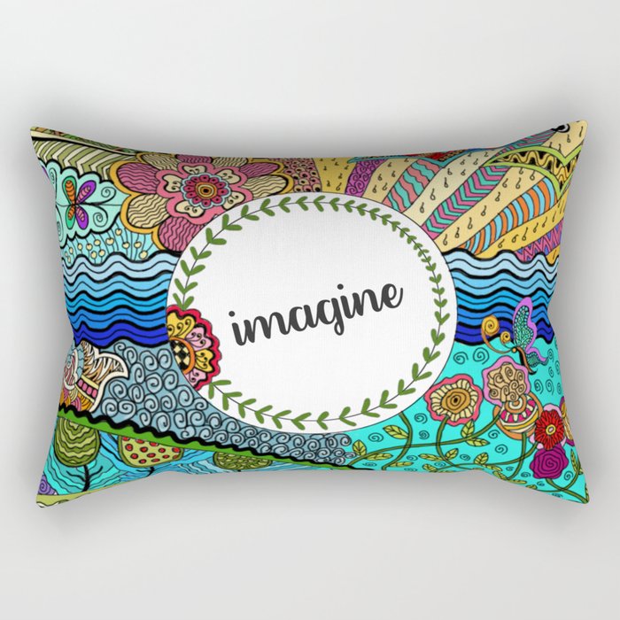 Imagine (coloured) Rectangular Pillow