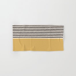 Texture - Black Stripes Gold Hand & Bath Towel
