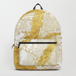 New York Map Gold Backpack | Concept, Illustration, Pattern, Graphicdesign, New, Map, Other, Digital, Watercolor, City 