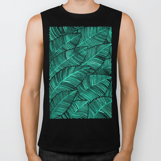 Tropical Turquoise Biker Tank