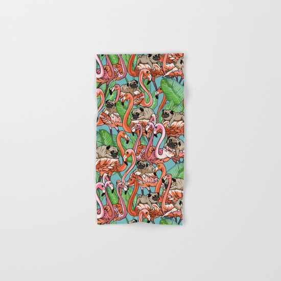 Flamingo Party Hand & Bath Towel