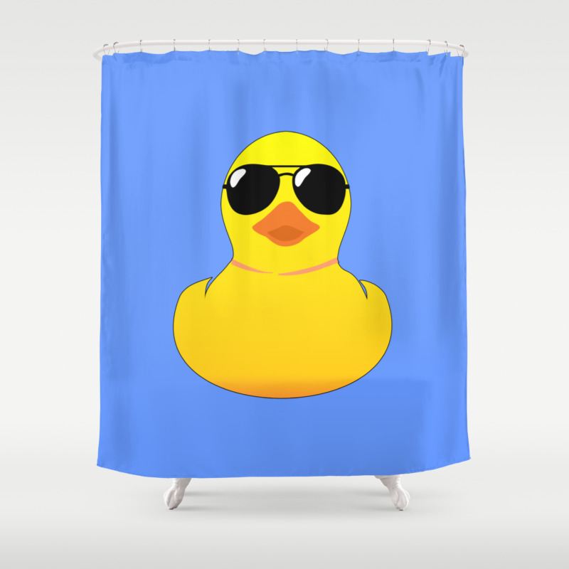 Cool Rubber Duck Shower Curtain By Alfredhuxley Society6