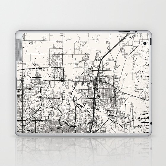 McKinney USA City Map Poster Laptop & iPad Skin
