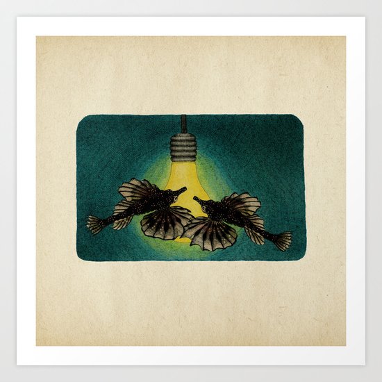 Sea Moths Art Print