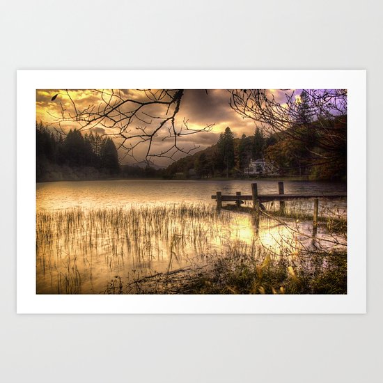 Golden Loch Ard Art Print
