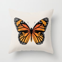 Monarch Butterfly | Vintage Butterfly | Throw Pillow