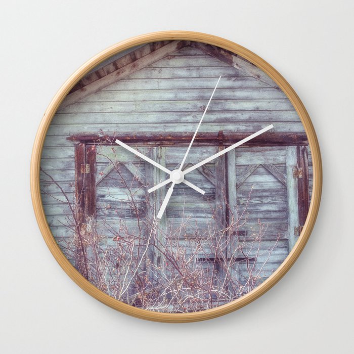 Rustic Old Shed Wall Clock