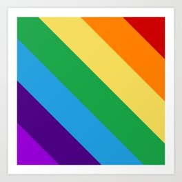 Rainbow flag Art Print