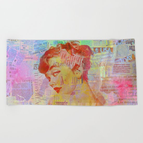 Candy girl Beach Towel