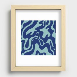 34 Abstract Liquid Swirly Shapes 220725 Valourine Digital Design  Recessed Framed Print