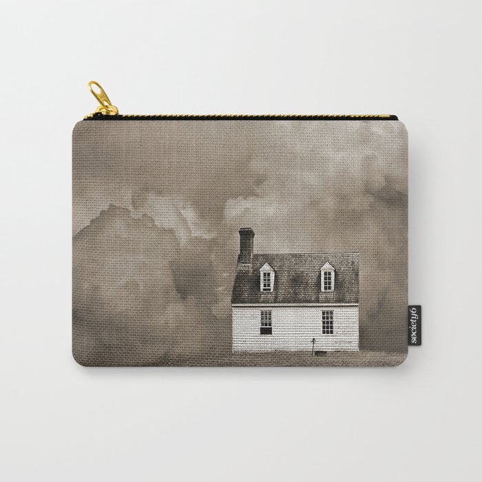 House in Sepia Brown Carry-All Pouch