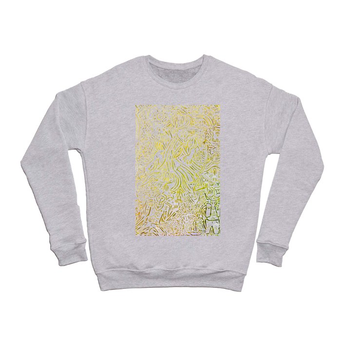 Collective tribal multiverse - yellow edition Crewneck Sweatshirt