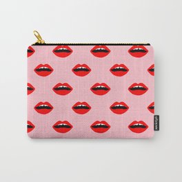 Lips valentines day cute gift for love makeup lipstick mouth pattern Carry-All Pouch