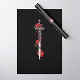 Thorn Sword Red Wrapping Paper