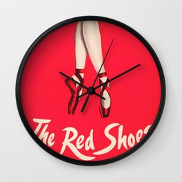 Hot Red Shoes Glamour and Fashion Vintage Dance Poster Art Print Wall Decor Wall Clock | Red, Ballet, Vintage, Shoes, Jazz, Fashion, Movie, Little, Highheels, Liberation 