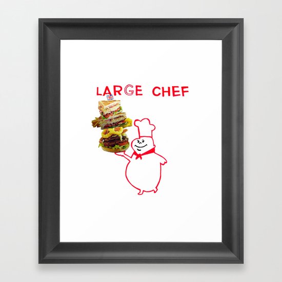 large chef Framed Art Print