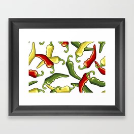Chili peppers Framed Art Print