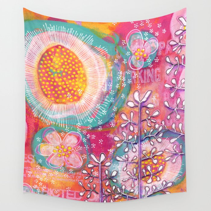 "bright forest" Wall Tapestry