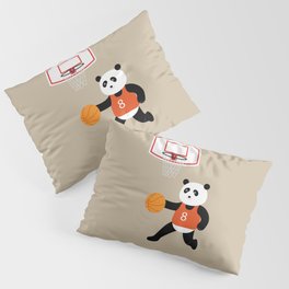 Play basketball with a panda Pillow Sham