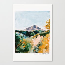Mount Tam Marin County California Canvas Print