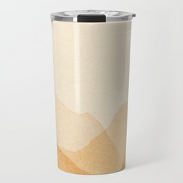 Abstract terracotta mountains Travel Mug