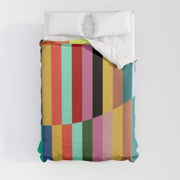 Abstract colorful Line art  Duvet Cover
