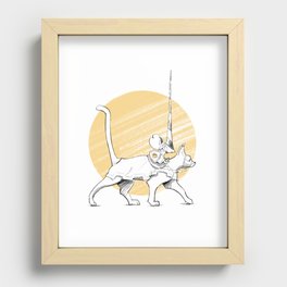 Mouse knight and the horse T-shirt Recessed Framed Print