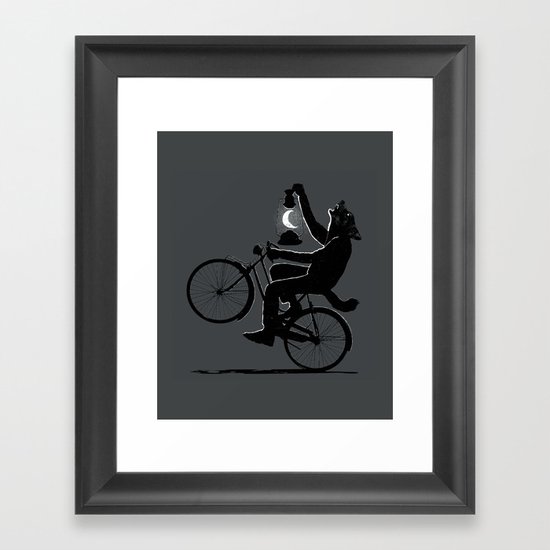 Guided by the Moon Framed Art Print