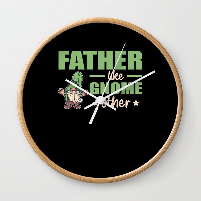 Father Like Gnome Other Funny Father's Day Gift Wall Clock