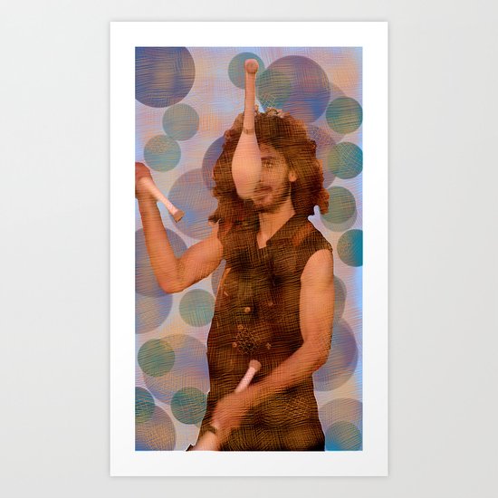 The juggler Art Print