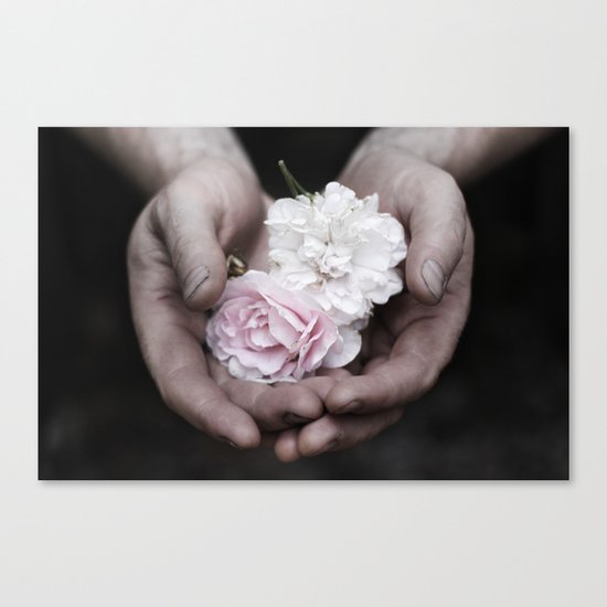 The wild flowers grows here Canvas Print