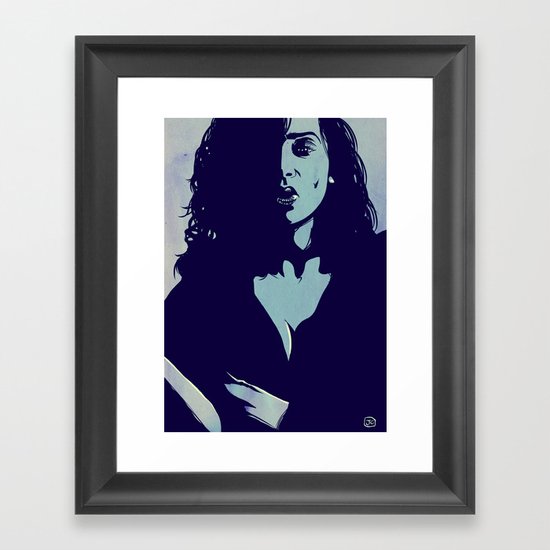 Portrait of a lady Framed Art Print