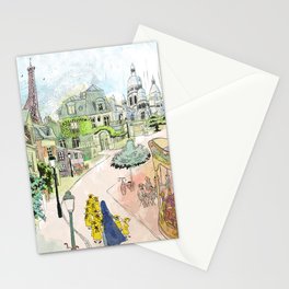 Madeline Montmartre colored Stationery Card