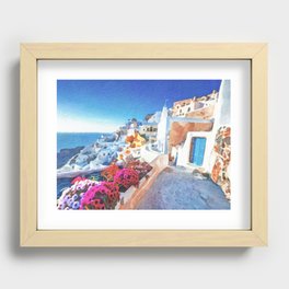 Santorini Greece #5 Recessed Framed Print