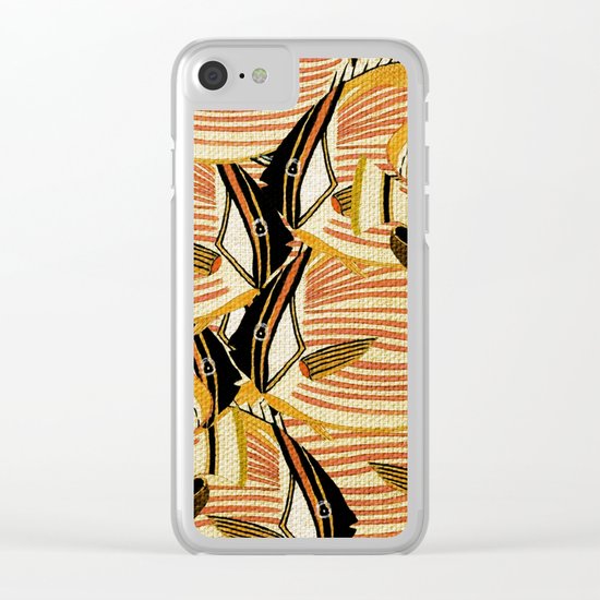 Crowd Fish 5 Clear iPhone Case