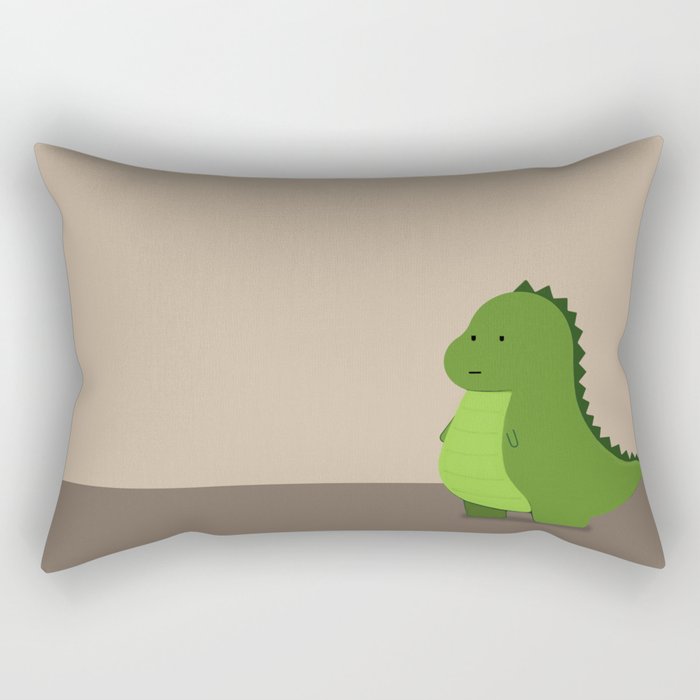 Baby T-rex Rectangular Pillow