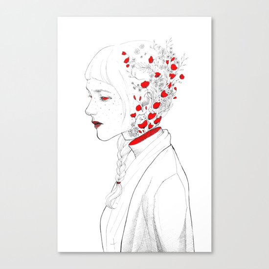RED FLOWER Canvas Print