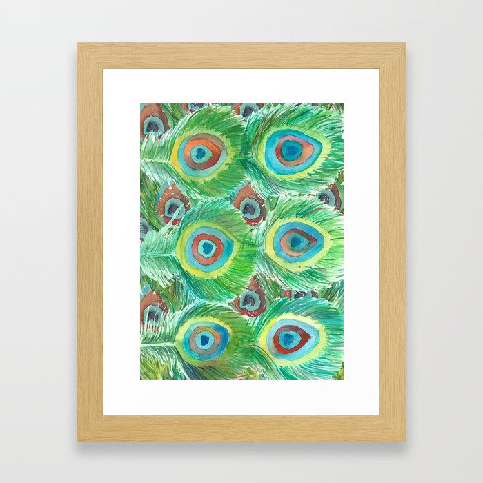 Eyes of bird Framed Art Print