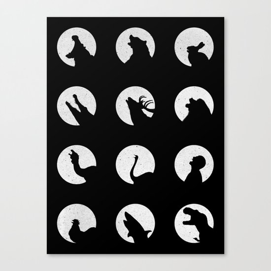 Wolf's Night Off Canvas Print