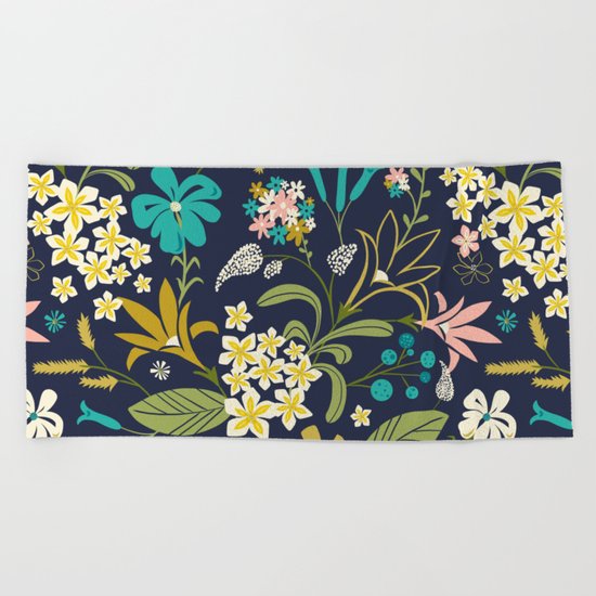 Bella Midnight Beach Towel