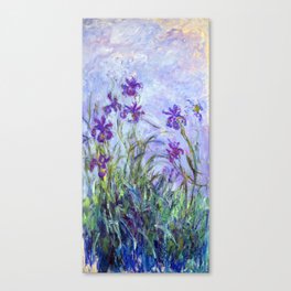 Claude Monet - Lilac Irises / Iris Mauves Canvas Print