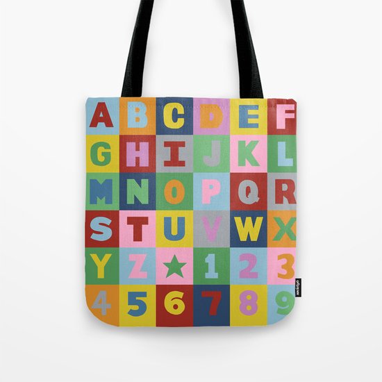 Alphabet Tote Bag