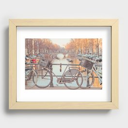 Canal Bicycles Recessed Framed Print