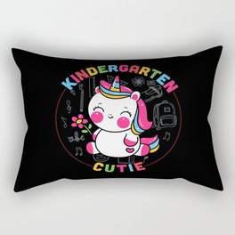 Kindergarten Cutie Unicorn Rectangular Pillow