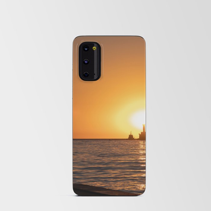 Bay of the city of Sevastopol at sunset  Android Card Case