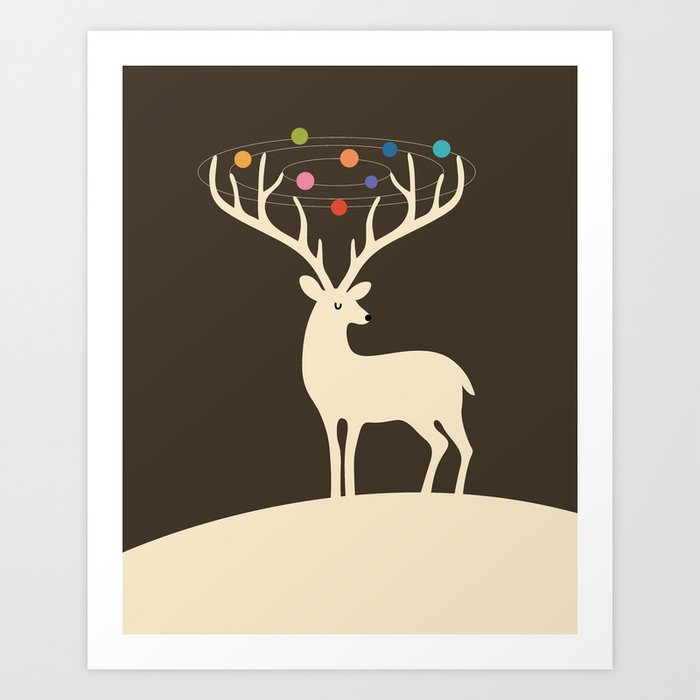 Discover the motif MY DEER UNIVERSE by Andy Westface as a print at TOPPOSTER