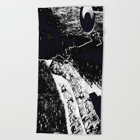 Midnight Over The Mouth Of The Mekong Beach Towel
